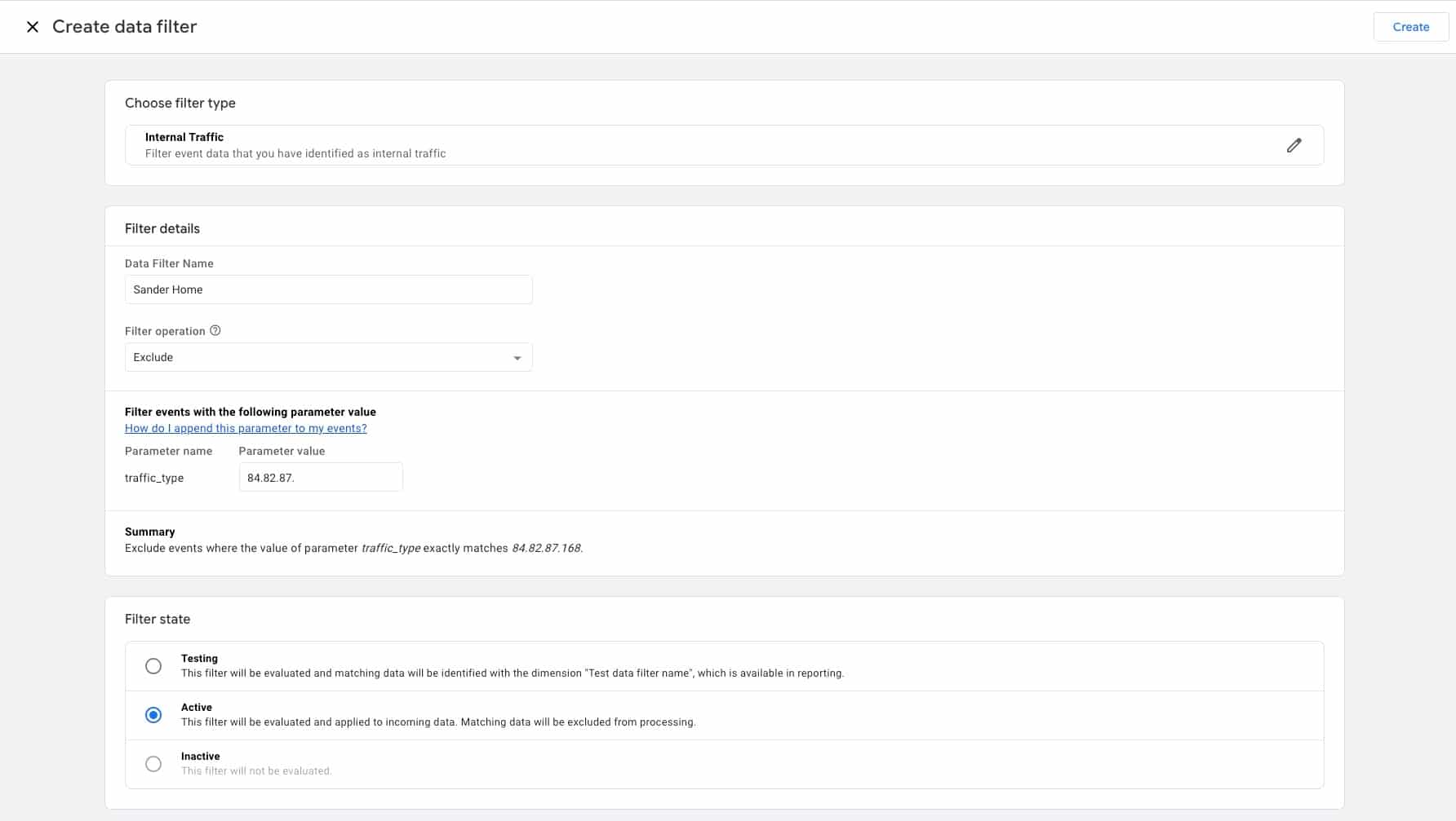 Filter IP adres Google Analytics 4 (GA4)